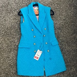 Zara Blue Blazer Dress
